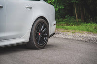 Extensii laterale Maxton Design pentru bara spate a Jaguar XJ X351 (2009-2019), negru mat