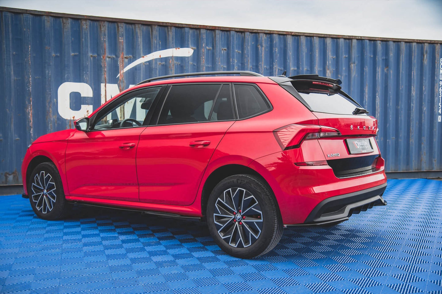 Maxton Design Rear Side Extensions for Skoda Kamiq (2019 onwards), carbon look