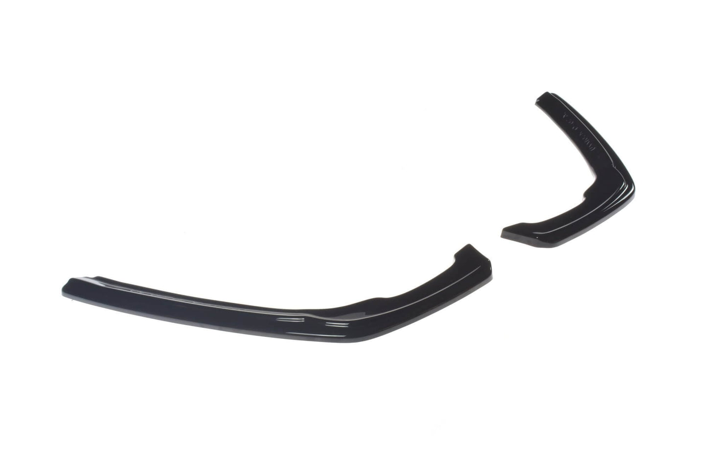Maxton Design side extensions for Skoda Superb hatchback, break (station wagon) rear bumper after 2019, glossy black