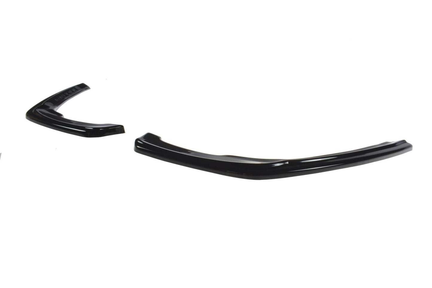 Maxton Design side extensions for Skoda Superb hatchback, break (station wagon) rear bumper after 2019, glossy black