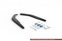 Maxton Design side extensions for Toyota Corolla sedan (2019-) rear bumper, matte black