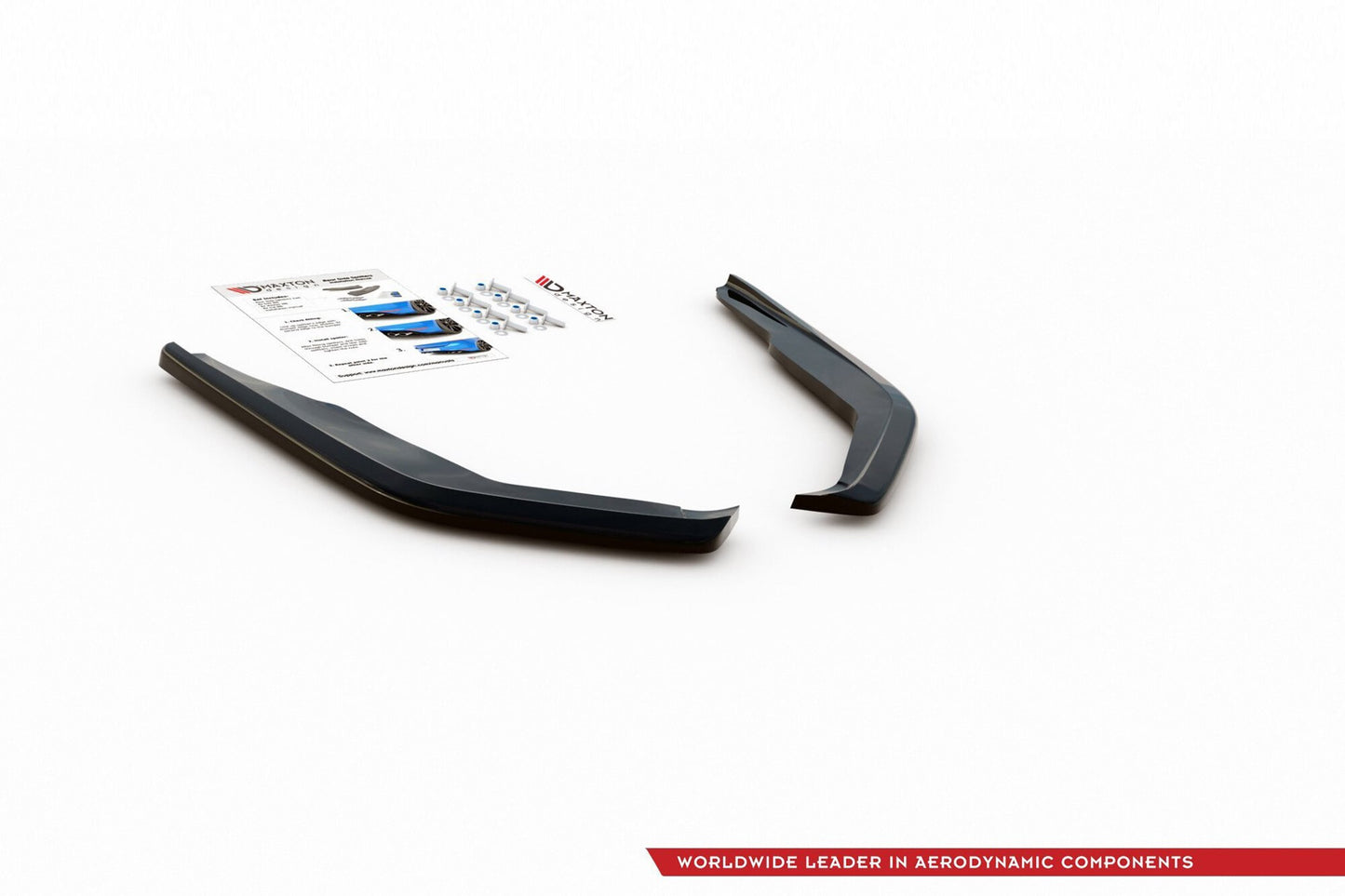 Maxton Design side extensions for Toyota Corolla sedan (2019-) rear bumper, matte black