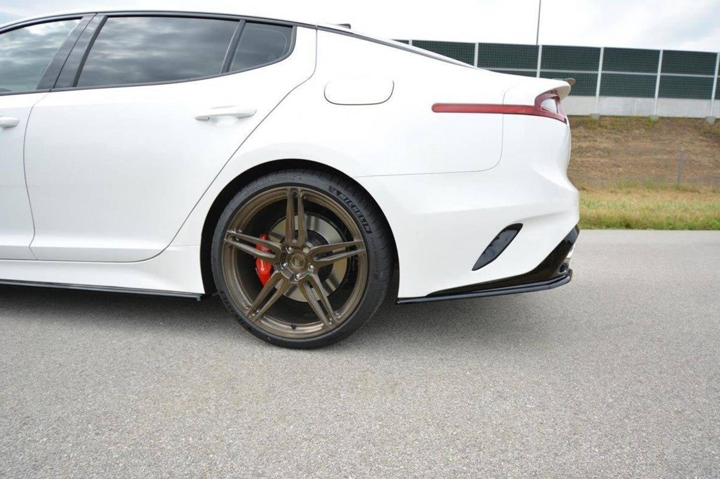 Maxton Design Rear Bumper Side Splitters GT for Kia Stinger (2017+), carbon look
