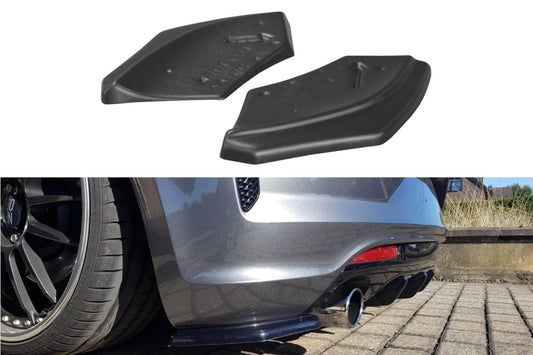 Extensii laterale Maxton Design pentru bara spate R la VW Scirocco (2014-2017), negru mat