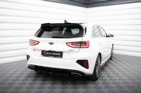 Extensii laterale Maxton Design tip Street Pro pentru bara spate Kia Ceed GT (2018-2022), negru mat