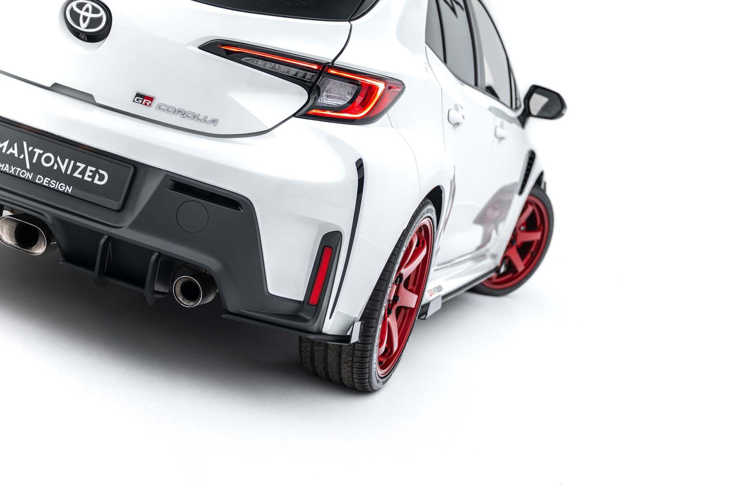 Maxton Design Street Pro Rear Diffuser Side Extensions for Toyota GR Corolla (2022-2024), matte black