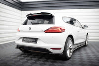 Extensii laterale Maxton Design versiunea 1 pentru bara spate a Volkswagen Scirocco (2014-2017), lac negru