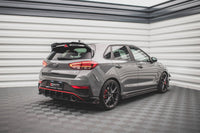 Extensii laterale Maxton Design versiunea 1 pentru bara spate N-Line a Hyundai i30 hatchback (2020-), negru lac