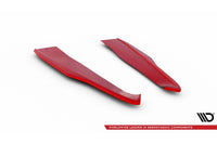 Extensii laterale Maxton Design versiunea 2 pentru bara spate Ford Mustang (2017-2023), rosu lucios