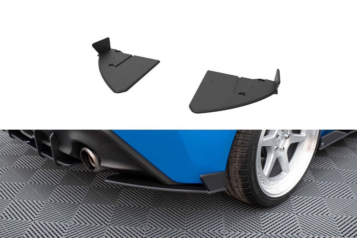 Extensii laterale Maxton Design V2 pentru bara spate Toyota GR86 (din 2021), negru mat