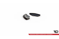 Extensii laterale Maxton Design versiunea 2 pentru bara spate a Volkswagen Scirocco R (2008-2014), lac negru