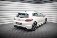 Extensii laterale Maxton Design versiunea 2 pentru bara spate a Volkswagen Scirocco R (2008-2014), lac negru