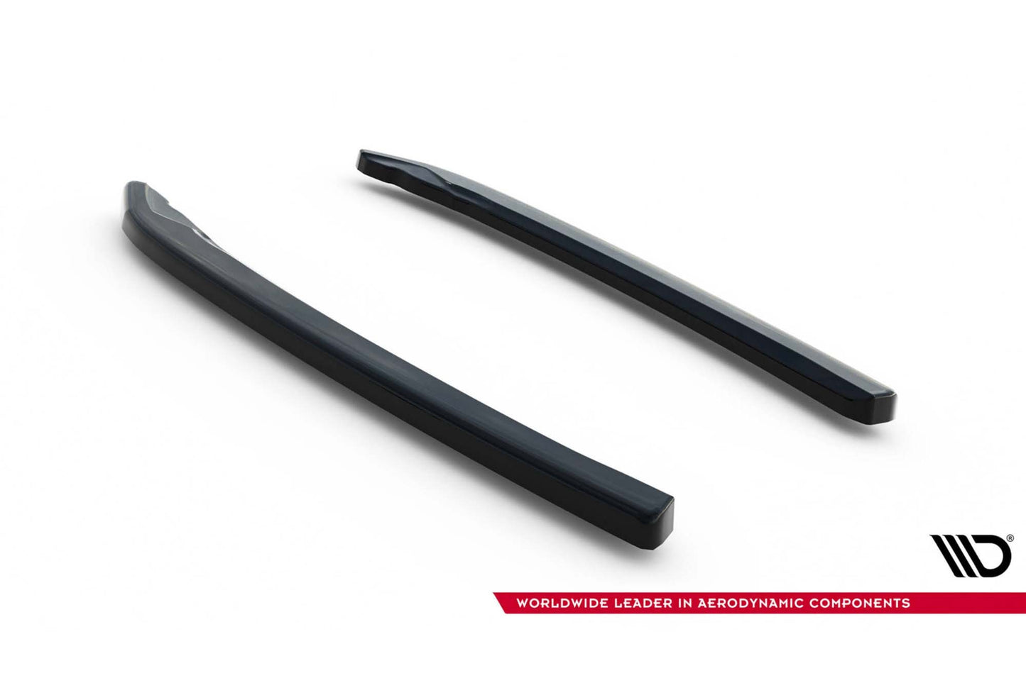 Maxton Design Versiunea 2 Extensii laterale pentru bara spate Skoda Superb Liftback, Combi (2015-2019), negru lucios