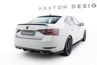 Maxton Design Versiunea 2 Extensii laterale pentru bara spate Skoda Superb Liftback, Combi (2015-2019), negru lucios