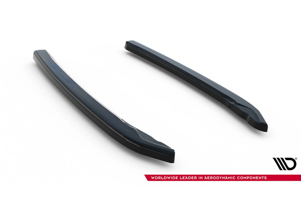 Maxton Design Versiunea 2 Extensii laterale pentru bara spate Skoda Superb Liftback, Combi (2015-2019), negru lucios