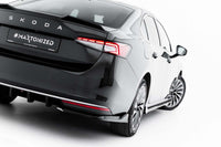 Extensii laterale Maxton Design versiunea 2 pentru bara spate Skoda Superb (după 2024), negru lucios