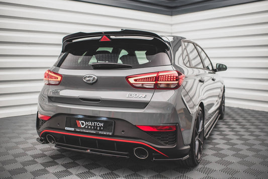Extensii laterale Maxton Design versiunea 2 pentru bara spate N-Line a Hyundai i30 hatchback (2020-), negru mat