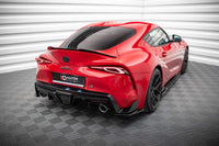 Maxton Design Side Skirts v.3 for Toyota Supra (2019+) Rear Bumper, Gloss Black
