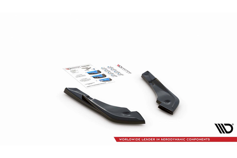 Maxton Design Side Skirts v.3 for Toyota Supra (2019+) Rear Bumper, Gloss Black