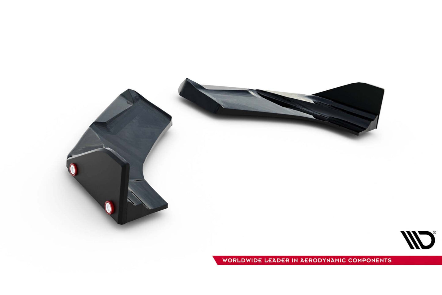 Extensii laterale Maxton Design versiunea 4 pentru bara spate a Hyundai i30 N hatchback (2020-), negru lac