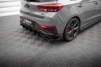Extensii laterale Maxton Design versiunea 4 pentru bara spate a Hyundai i30 N hatchback (2020-), negru lac