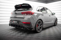 Extensii laterale Maxton Design versiunea 4 pentru bara spate a Hyundai i30 N hatchback (2020-), negru lac