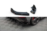 Extensii laterale Maxton Design versiunea 4 pentru bara spate a Hyundai i30 N hatchback (2020-), negru lac