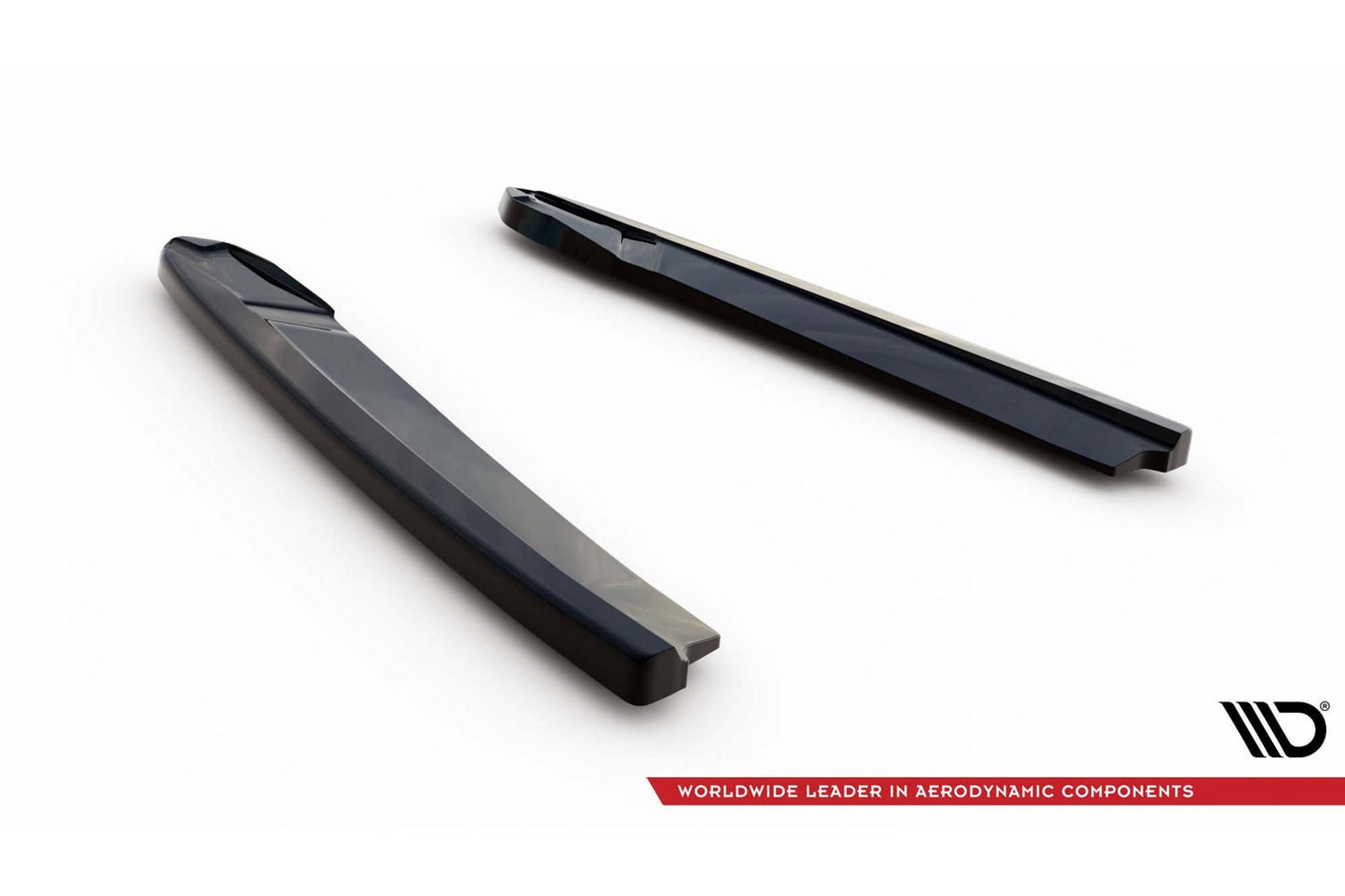 Extensii laterale Maxton Design versiunea 4 pentru bara spate a Skoda Octavia RS (dupa 2020), lac negru
