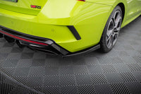 Extensii laterale Maxton Design versiunea 4 pentru bara spate a Skoda Octavia RS (dupa 2020), lac negru