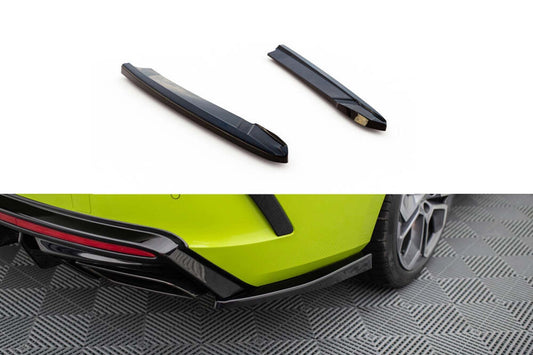 Maxton Design V4 Side Skirts for Skoda Octavia RS (2020 onwards) Rear Bumper, Gloss Black