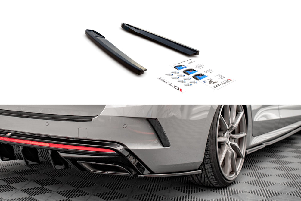 Extensii laterale Maxton Design versiunea 4 pentru bara spate RS a Skoda Octavia (dupa 2020), culoare carbon