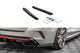 Extensii laterale Maxton Design versiunea 4 pentru bara spate RS a Skoda Octavia (dupa 2020), culoare carbon