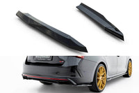 Extensii laterale Maxton Design versiunea 5 pentru bara spate a Skoda Octavia RS Liftback, break (2020-2024, lac negru