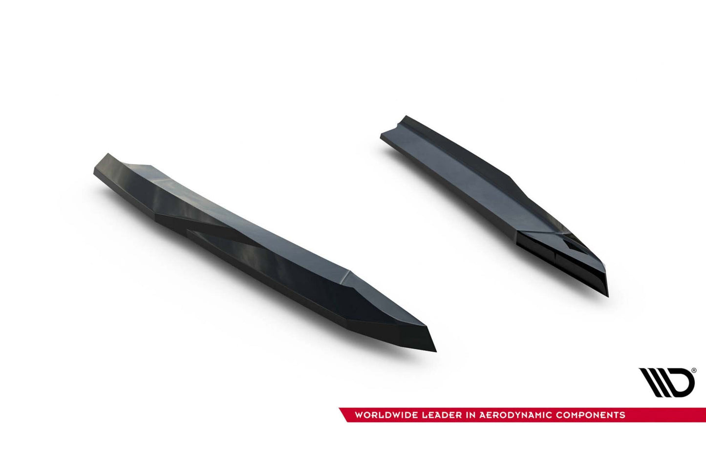 Extensii laterale Maxton Design versiunea 5 pentru bara spate a Skoda Octavia RS Liftback, break (2020-2024, lac negru