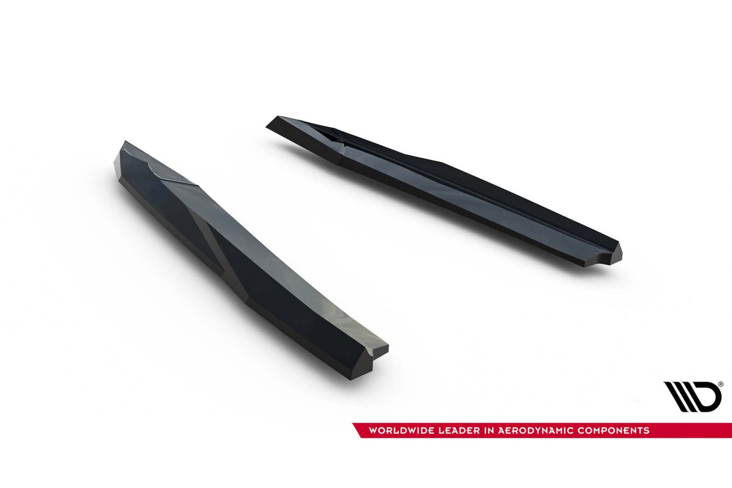 Extensii laterale Maxton Design versiunea 5 pentru bara spate a Skoda Octavia RS Liftback, break (2020-2024, lac negru