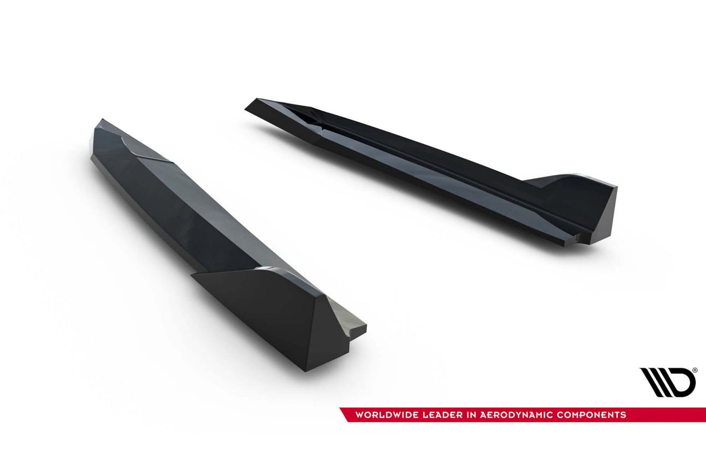 Extensii laterale Maxton Design versiunea 6 pentru bara spate a Skoda Octavia RS Liftback, break (2020-2024), lac negru