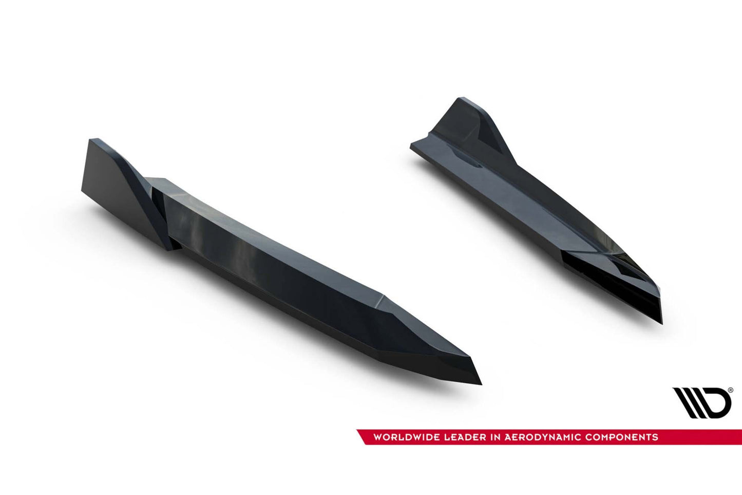Extensii laterale Maxton Design versiunea 6 pentru bara spate a Skoda Octavia RS Liftback, break (2020-2024), lac negru