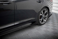 Maxton Design Side Skirts Diffusers for Kia Stinger GT, GT-Line, Standard (2017-2023), Gloss Black