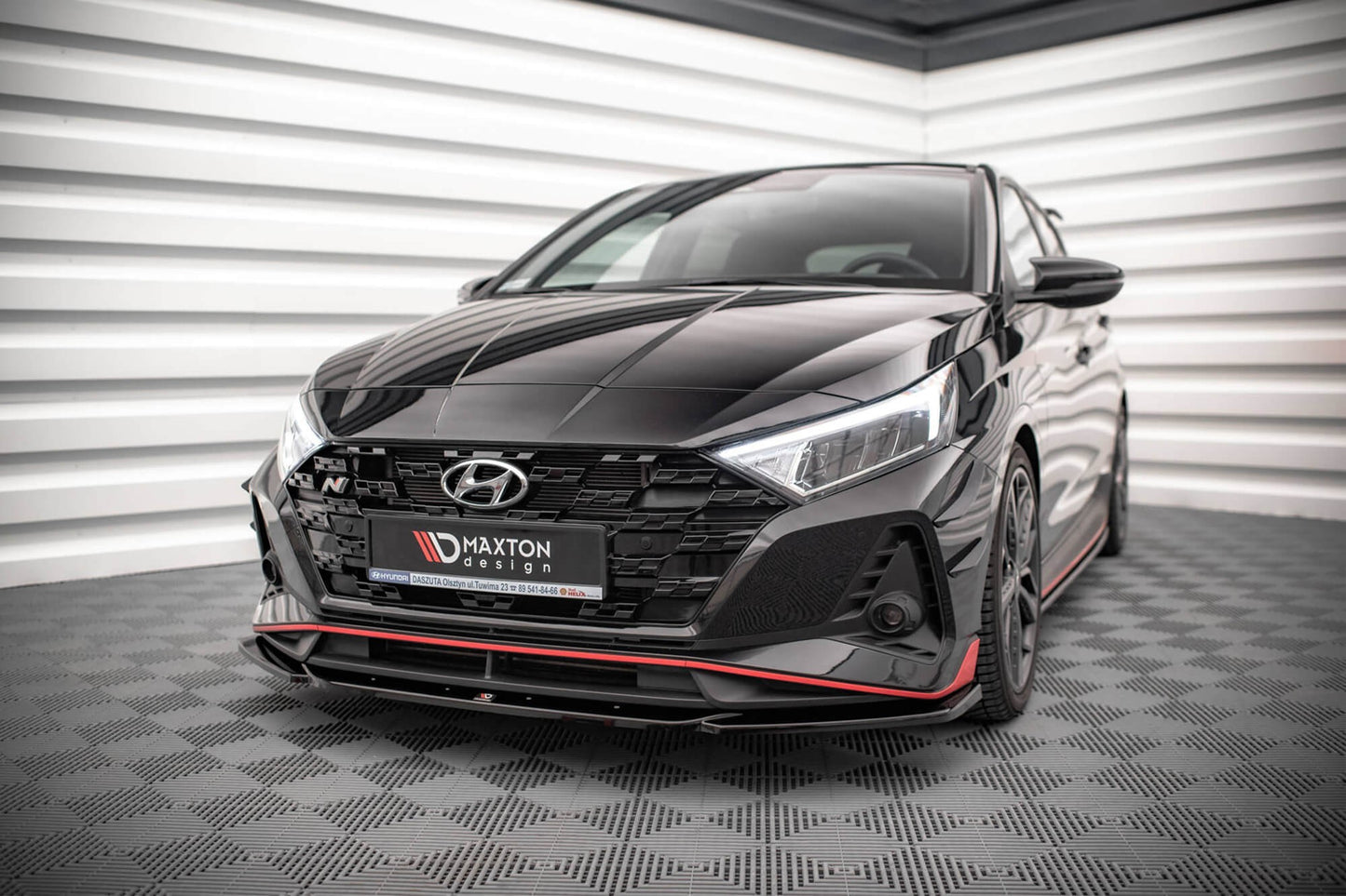 Maxton Design insertii laterale pentru bara fata Hyundai i20 N (2020+), negru mat