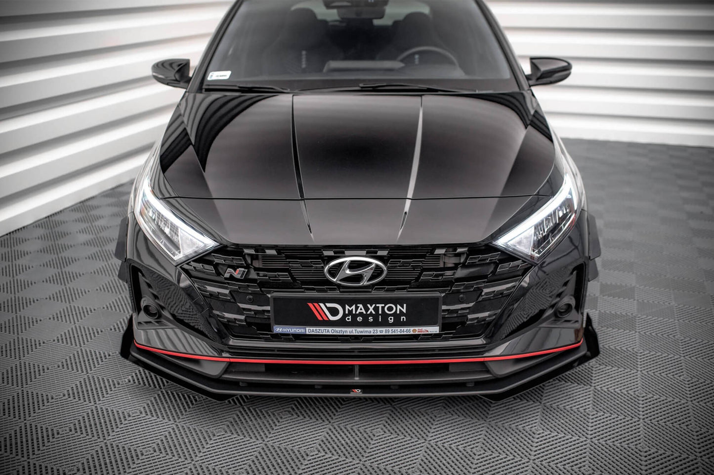 Maxton Design insertii laterale pentru bara fata Hyundai i20 N (2020+), negru mat