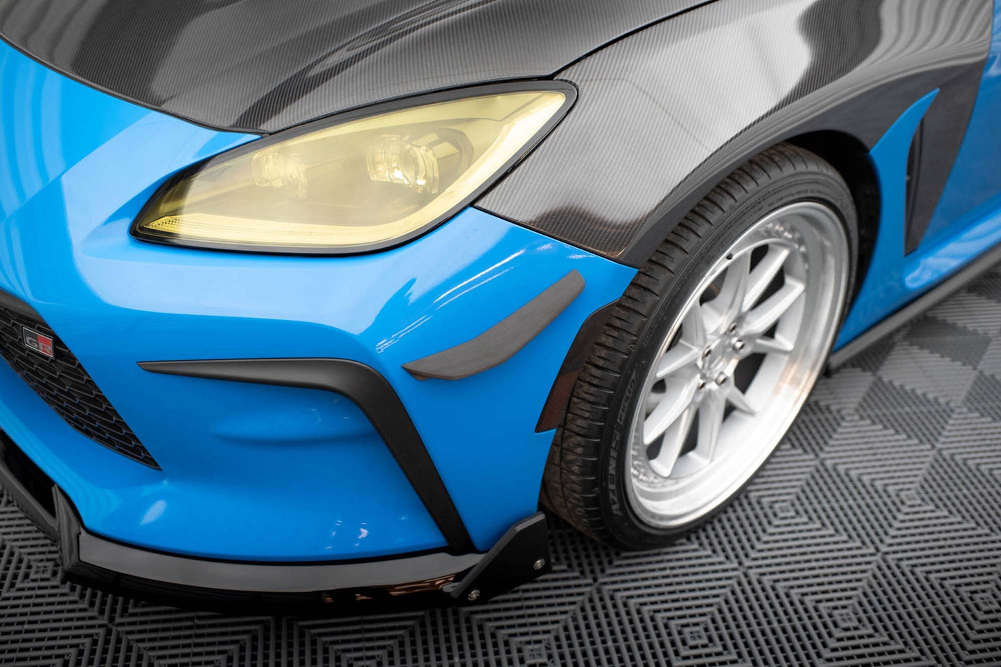 Lateral Splitters for Toyota GR86 (2021 onwards) Maxton Design, Matte Black