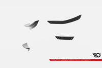 Praguri laterale Maxton Design pentru bara față a Volkswagen Scirocco R 2008-2014, negru mat