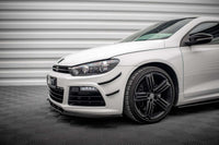 Praguri laterale Maxton Design pentru bara față a Volkswagen Scirocco R 2008-2014, negru mat