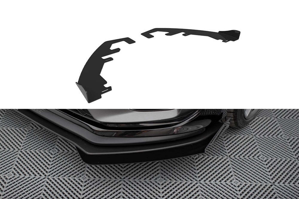 Maxton Design inserturi laterale pentru bara fata a Ford Fiesta ST (dupa 2021), negru lacuit