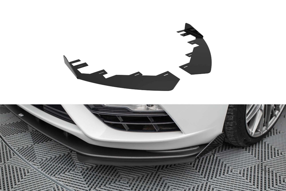 Insertii laterale pentru bara fata Maxton Design Ford Mondeo Sport (2019-2022), negru lucios