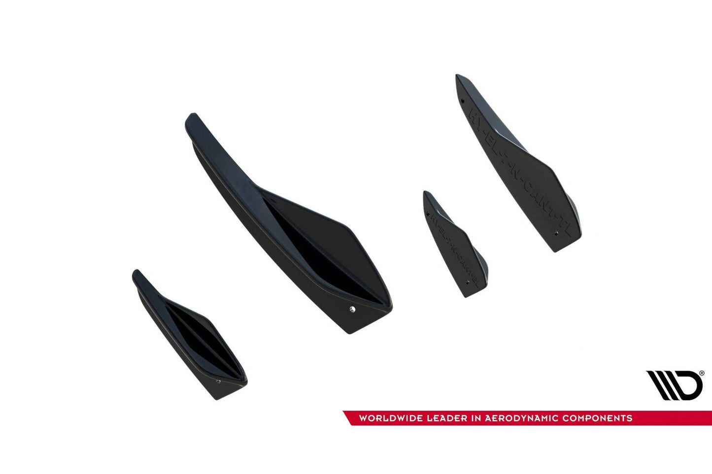 Maxton Design insertii laterale pentru bara fata Hyundai Elantra N (2020-2023), negru lac