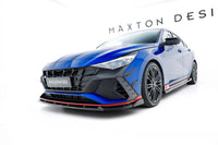 Maxton Design insertii laterale pentru bara fata Hyundai Elantra N (2020-2023), negru lac