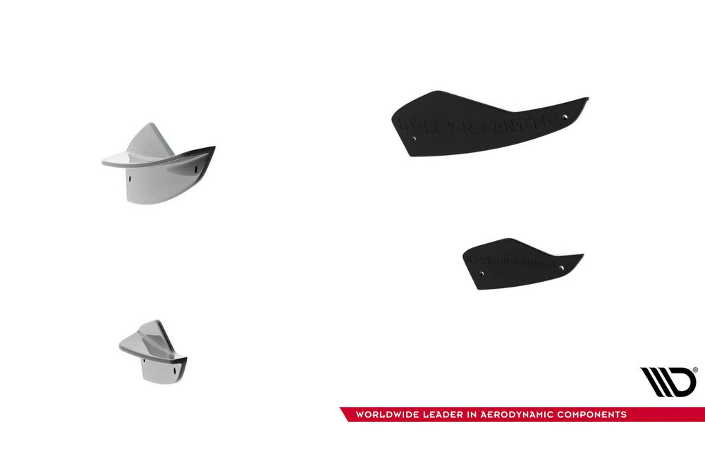 Maxton Design insertii laterale pentru bara fata Hyundai Elantra N (2020-2023), negru lac