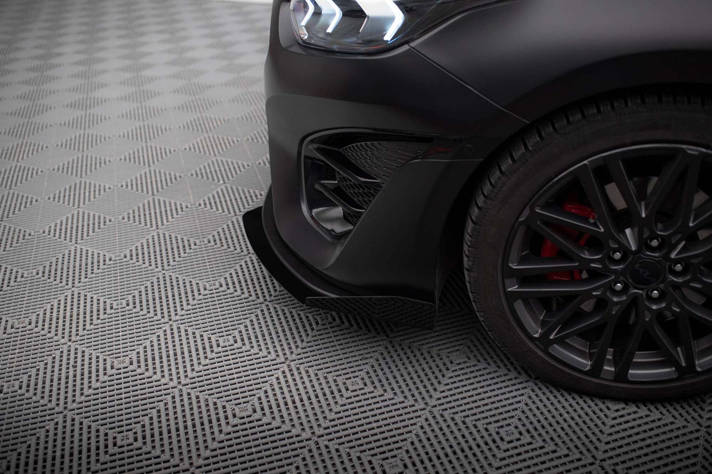 Maxton Design extensii laterale pentru bara față Kia Proceed GT, GT-Line, Ceed GT (2022+), negru lucios