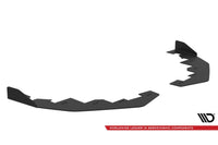 Maxton Design side skirts for the front bumper of the Kia Stinger GT, GT-Line, Standard (2017-2023), black lacquer